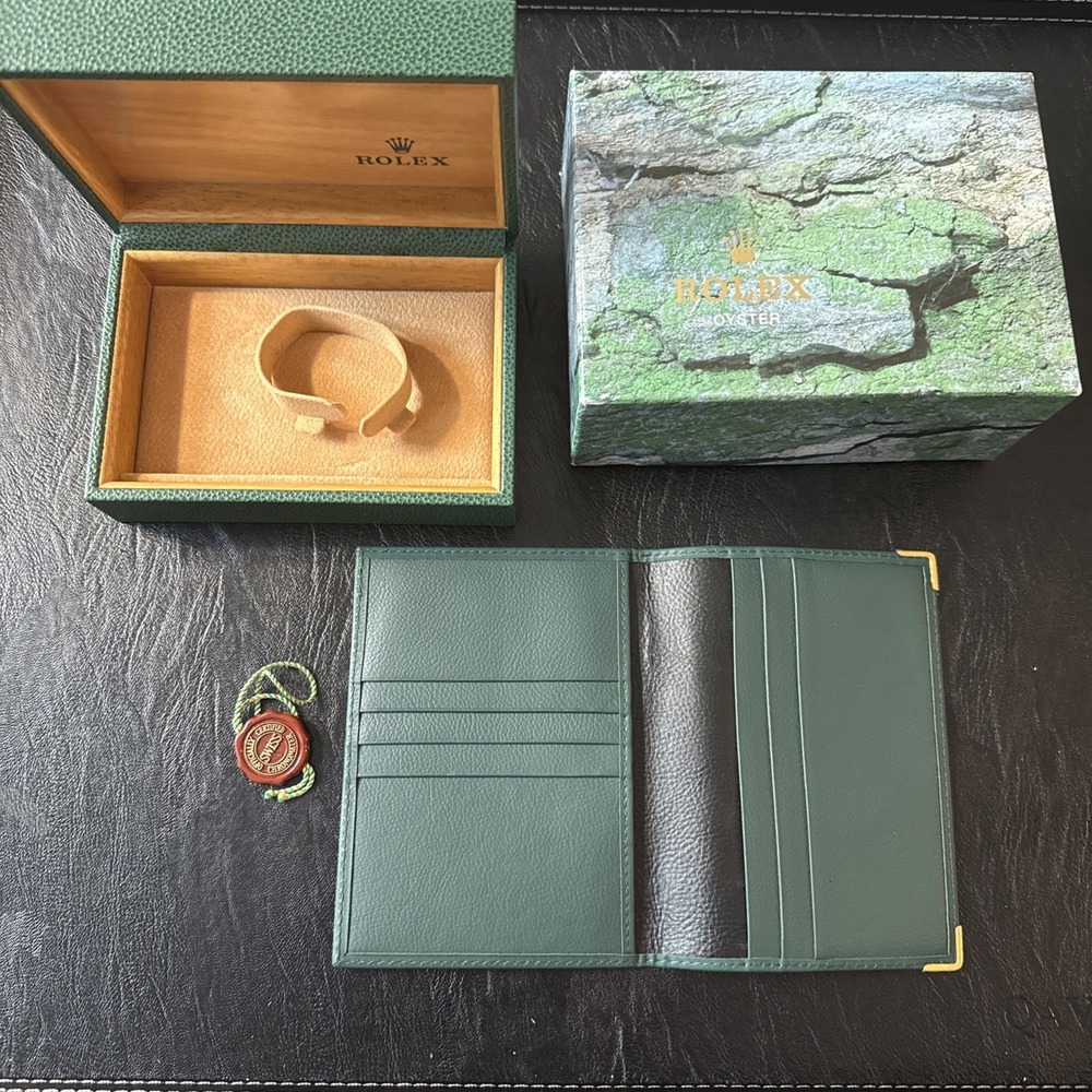 Authentic Rolex Datejust 16234 Vintage Wave Box Set w/ Tag & Wallet